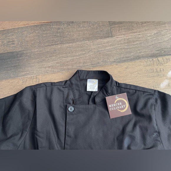 Mercer Culinary Cook 3/4 sleeve Jacket Size 1X Black - Picture 3 of 4